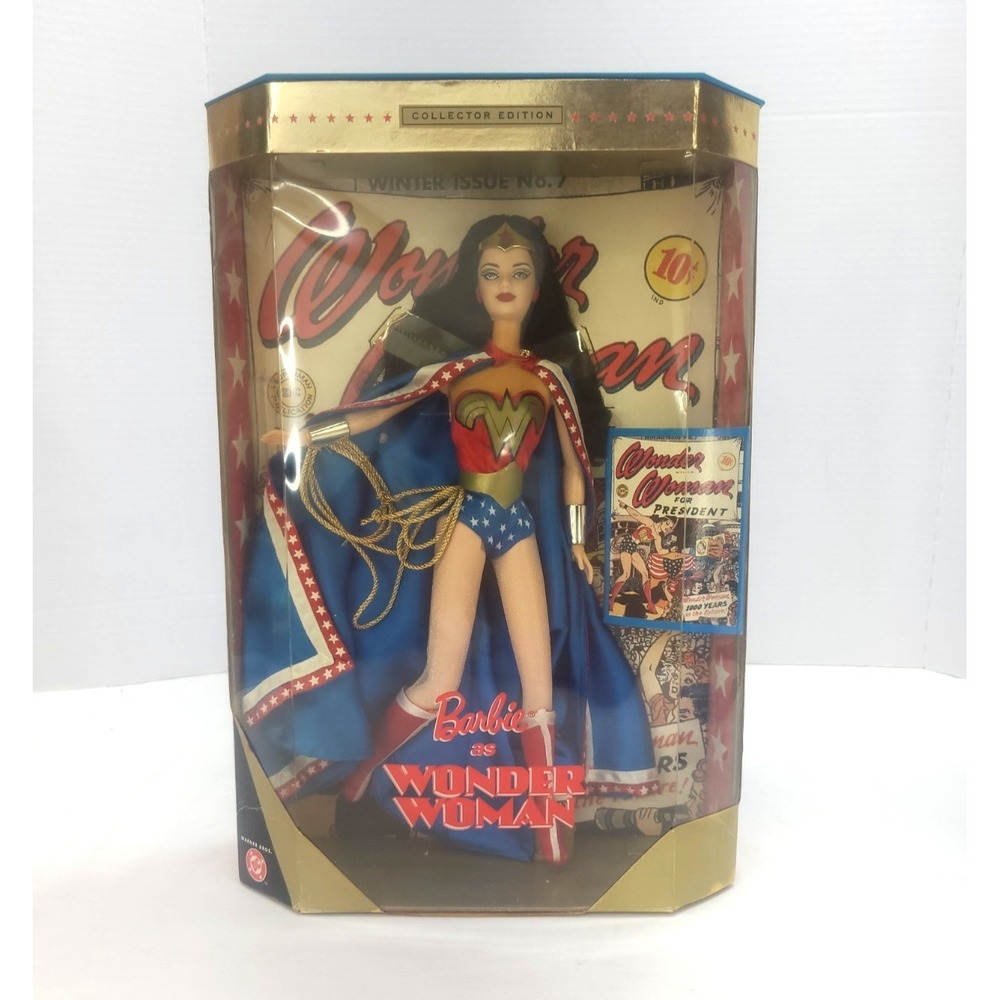 Barbie as Wonder Woman Collector Edition DC Comics Mattel NRFB Vtg 1999
